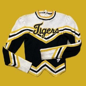 Vintage tigers cheerleader sweater varsity